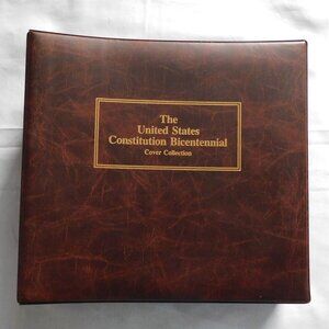 United States Constitution Bicentennial Event Covers 96 Fleetwood Cachets Album